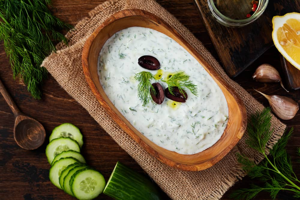 receta facil de tzatziki griego