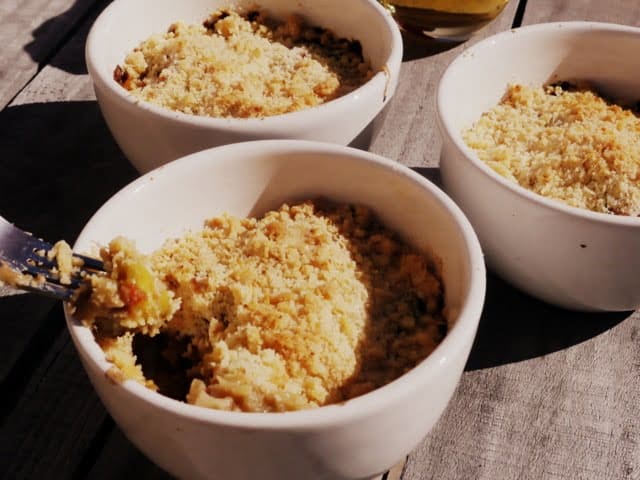 Crumble salado de verduras