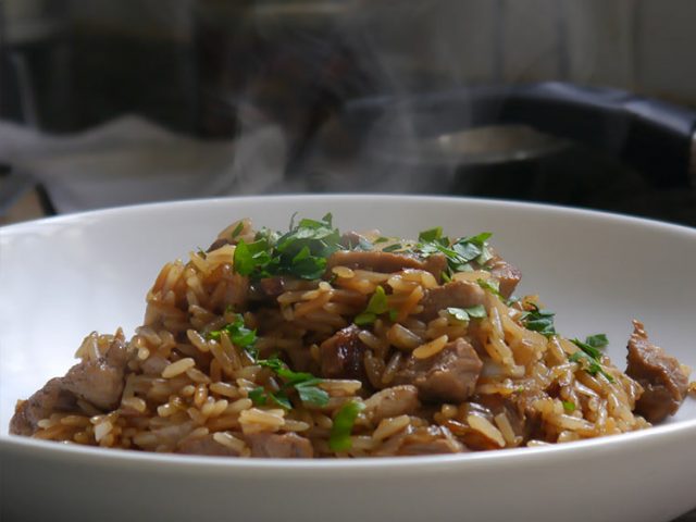 arroz con cerdo