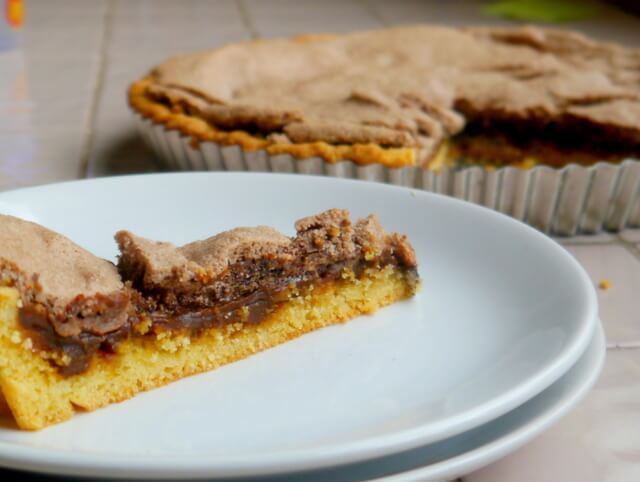 tarta de dulce de leche y merengue