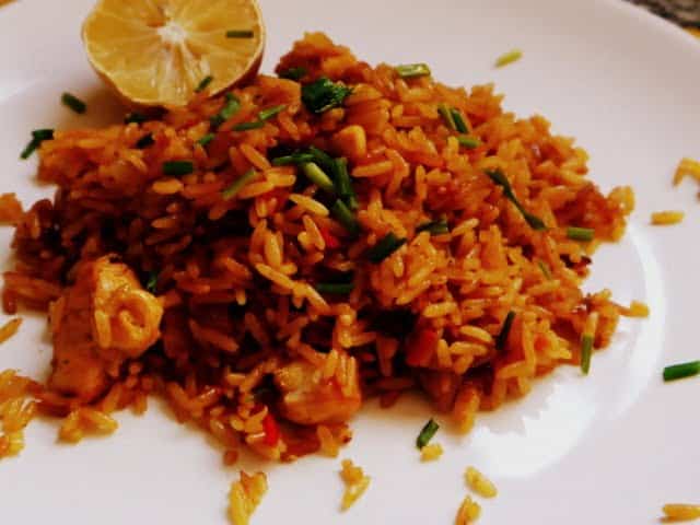 cómo hacer arroz con pollo