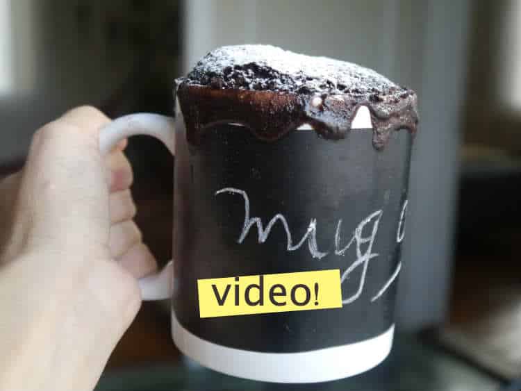 mug cake de chocolate