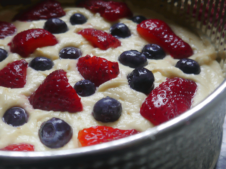 torta de frutos rojos