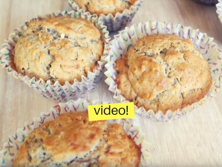 Muffins integrales sin azúcar