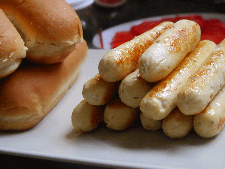 salchichas de pollo caseras