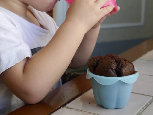 cupcakes de chocolate