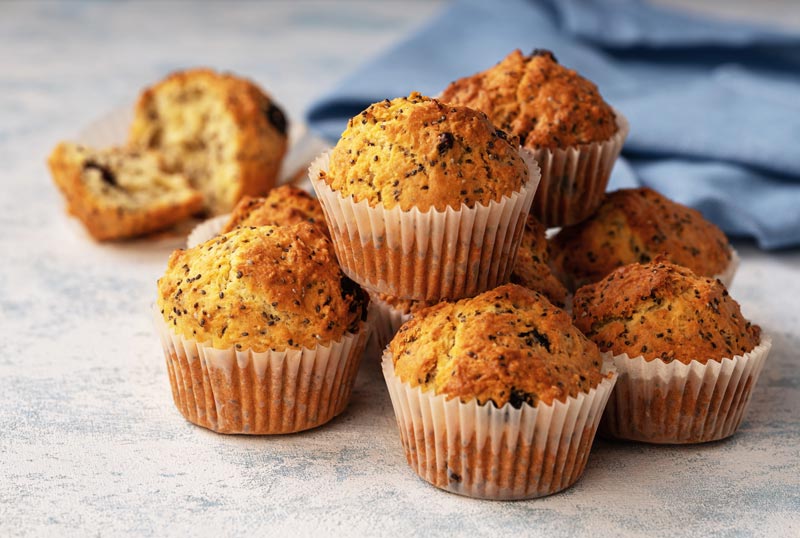 Muffins de semillas de chía