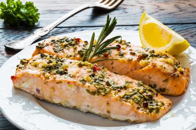 Receta de salmón al horno