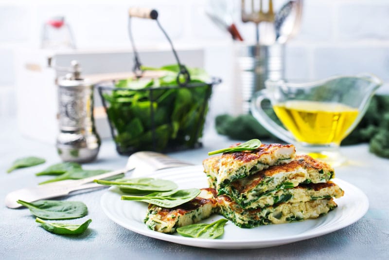 Como hacer una tortilla de espinacas fácil