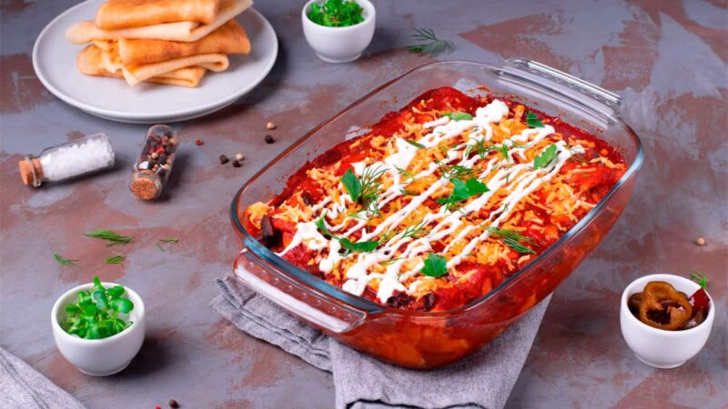 enchiladas rojas