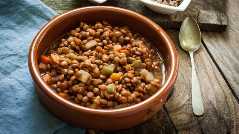 hacer lentejas con verduras