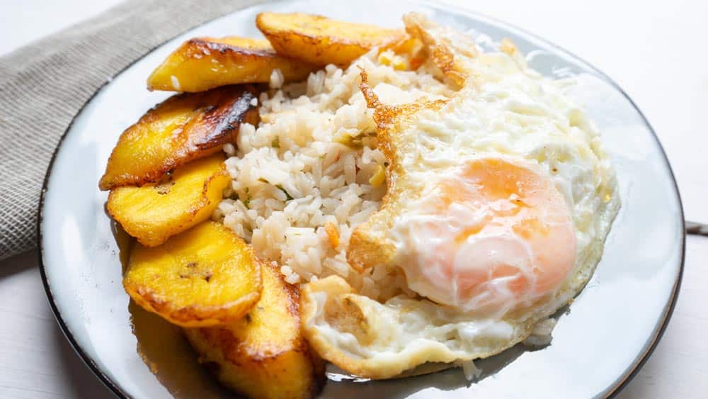 Receta de arroz a la cubana