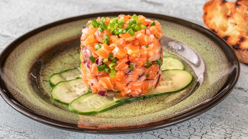 Como hacer tartar de salmón