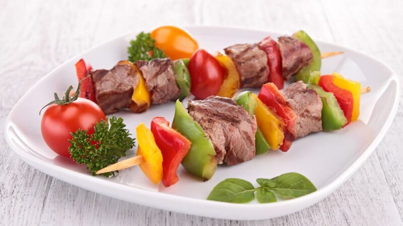 brochetas para asador