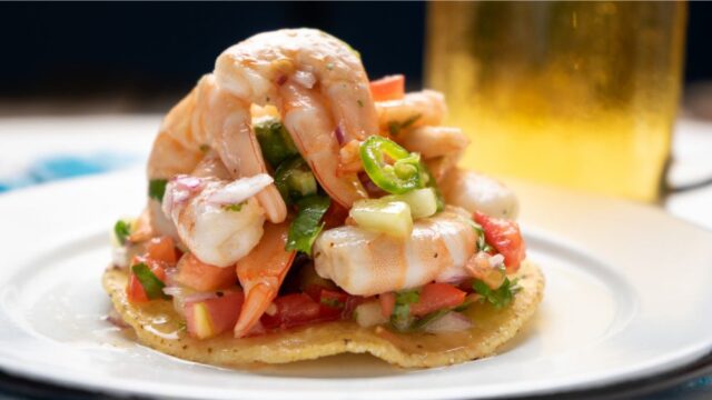 como hacer tostada de ceviche