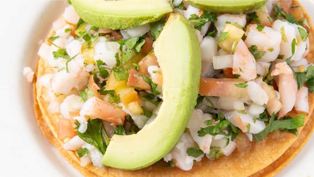 receta tostada de ceviche