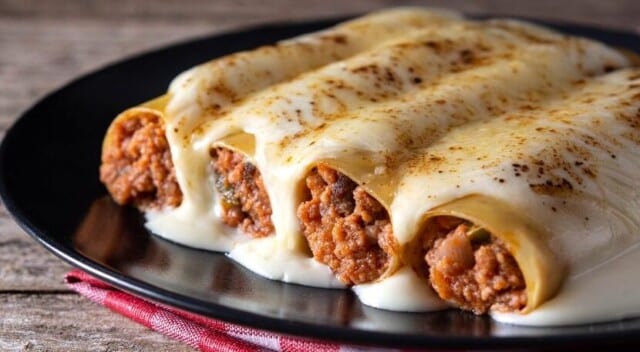 canelones de carne tradicional