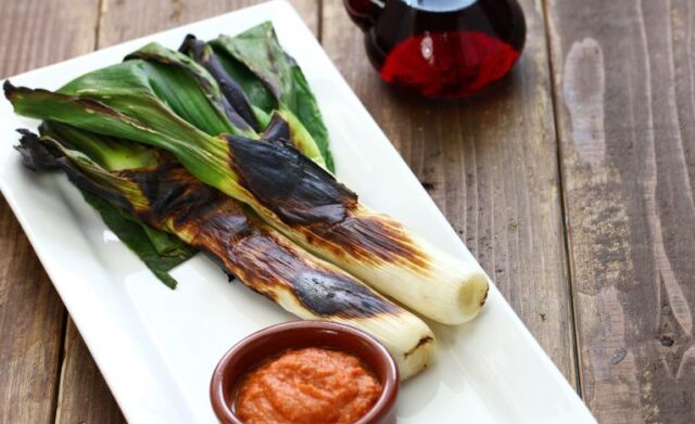 como hacer calçots al horno