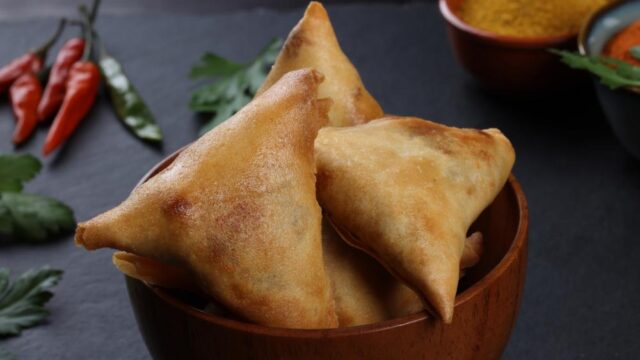 receta facil de samosas con verduras