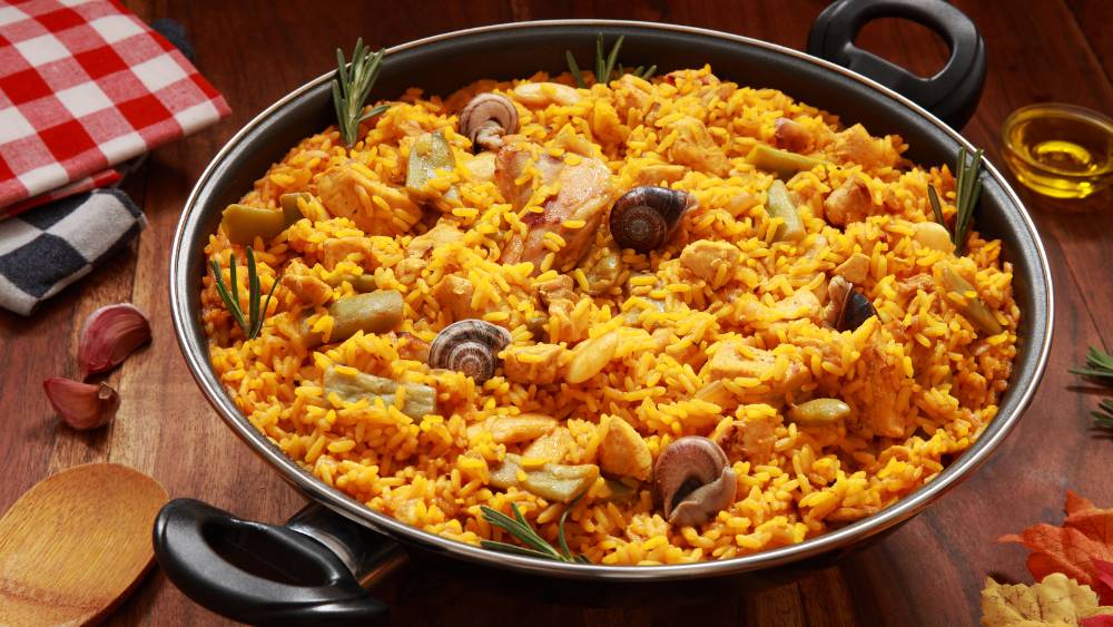 receta de paella valenciana