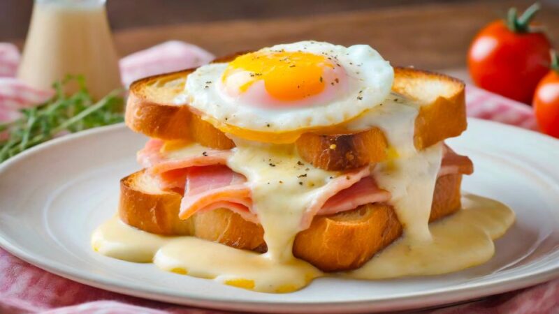 receta facil de croque madame