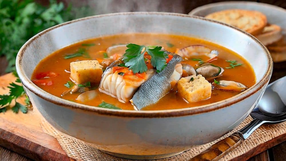 receta de sopa de pescado