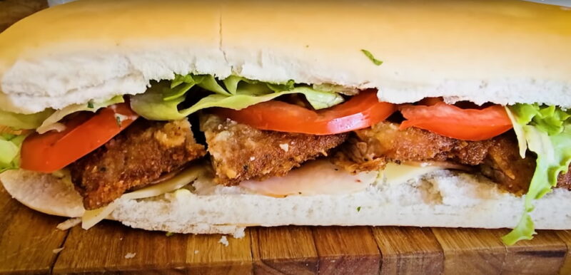 sándwich de milanesa casero