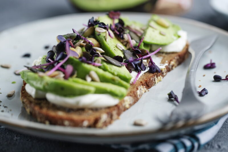 avocado toast para el desayuno