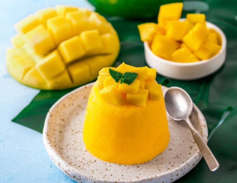 como hacer mousse de mango 