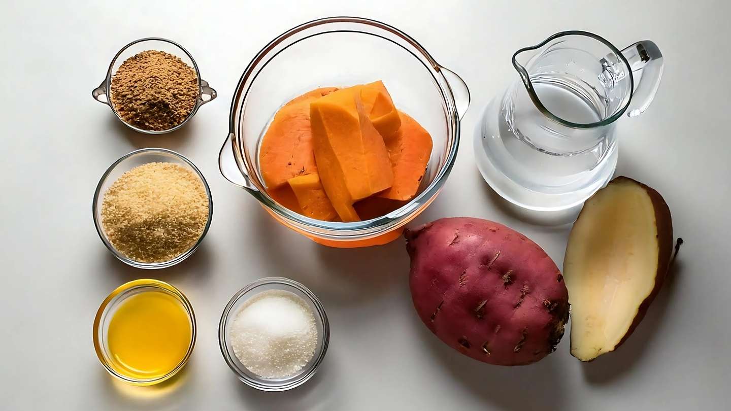 ingredientes para hacer dulce de batata